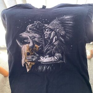 Native Spirit Black Graphic Tee